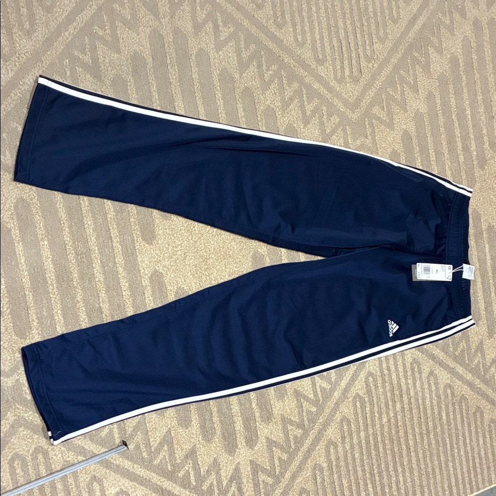 Adidas  Navy Joggers with White Stripes medium long/ tall